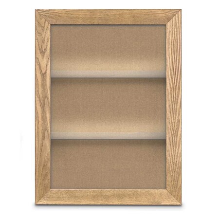 United Visual Products Outdoor Enclosed Combo Board, 42"x32", Black Frame/White Porc & Buff UVCB4232ODB-WHTPORC-BUFF